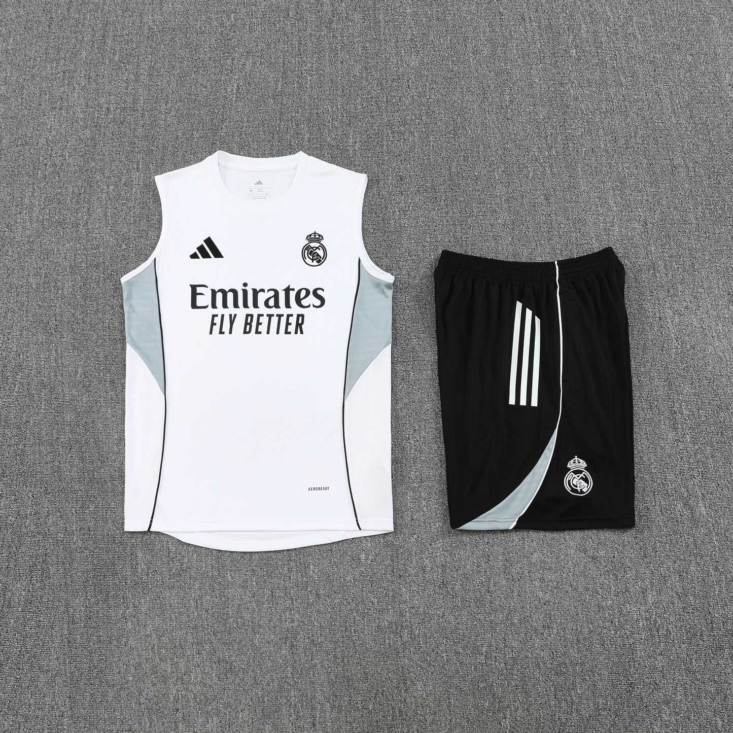 Real Madrid Vest Set-White and Black