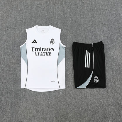 Real Madrid Vest Set-White and Black