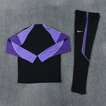 Tottenham Tracksuit-Black and Purple