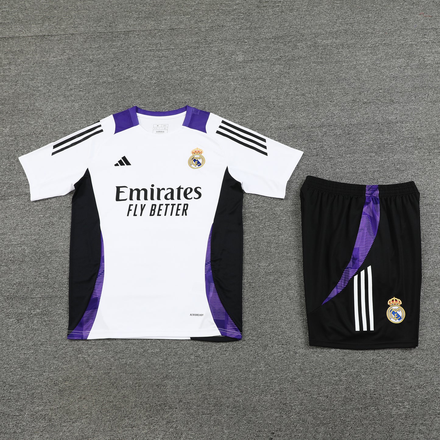 Real Madrid Shorts Set-White and Black