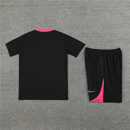 Chelsea Shorts Set-Black and Pink