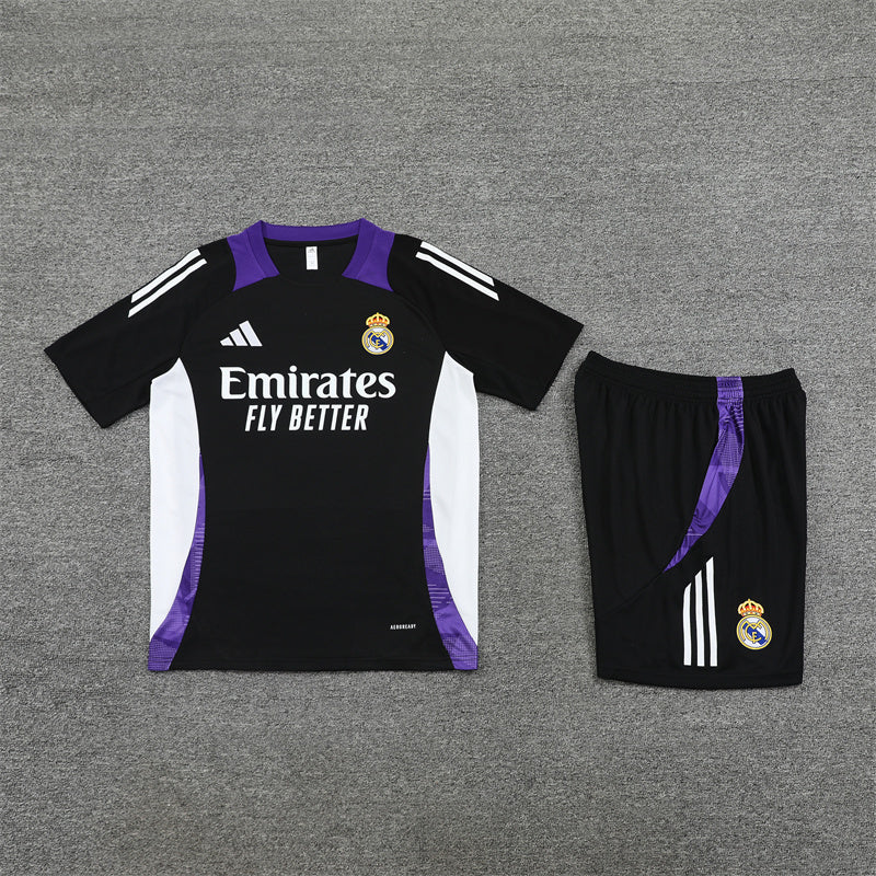 Real Madrid Shorts Set-White, Purple and Black