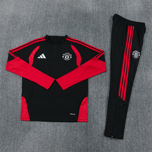 Manchester United Tracksuit-Red and Black