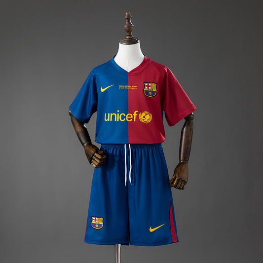 Barcelona 08/09 Home Retro Kids Kit
