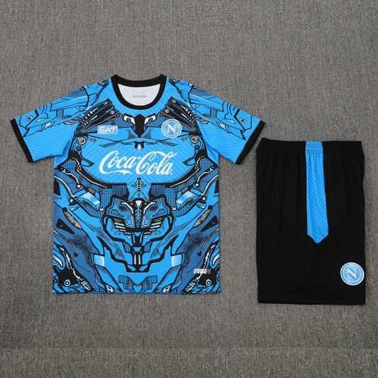 Napoli Shorts Set-Blue and Black