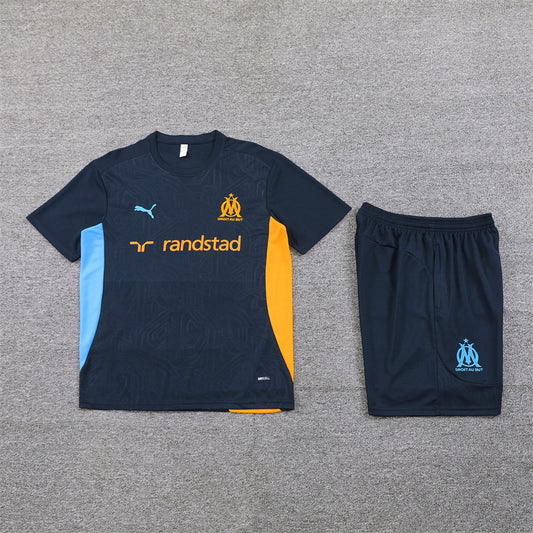 Olympique de Marseille Shorts Set-Navy Blue