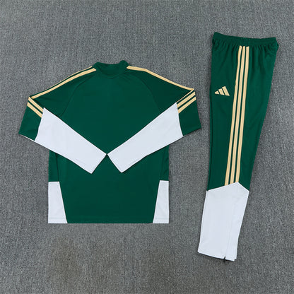 Italy Tracksuit-Dark Green and White