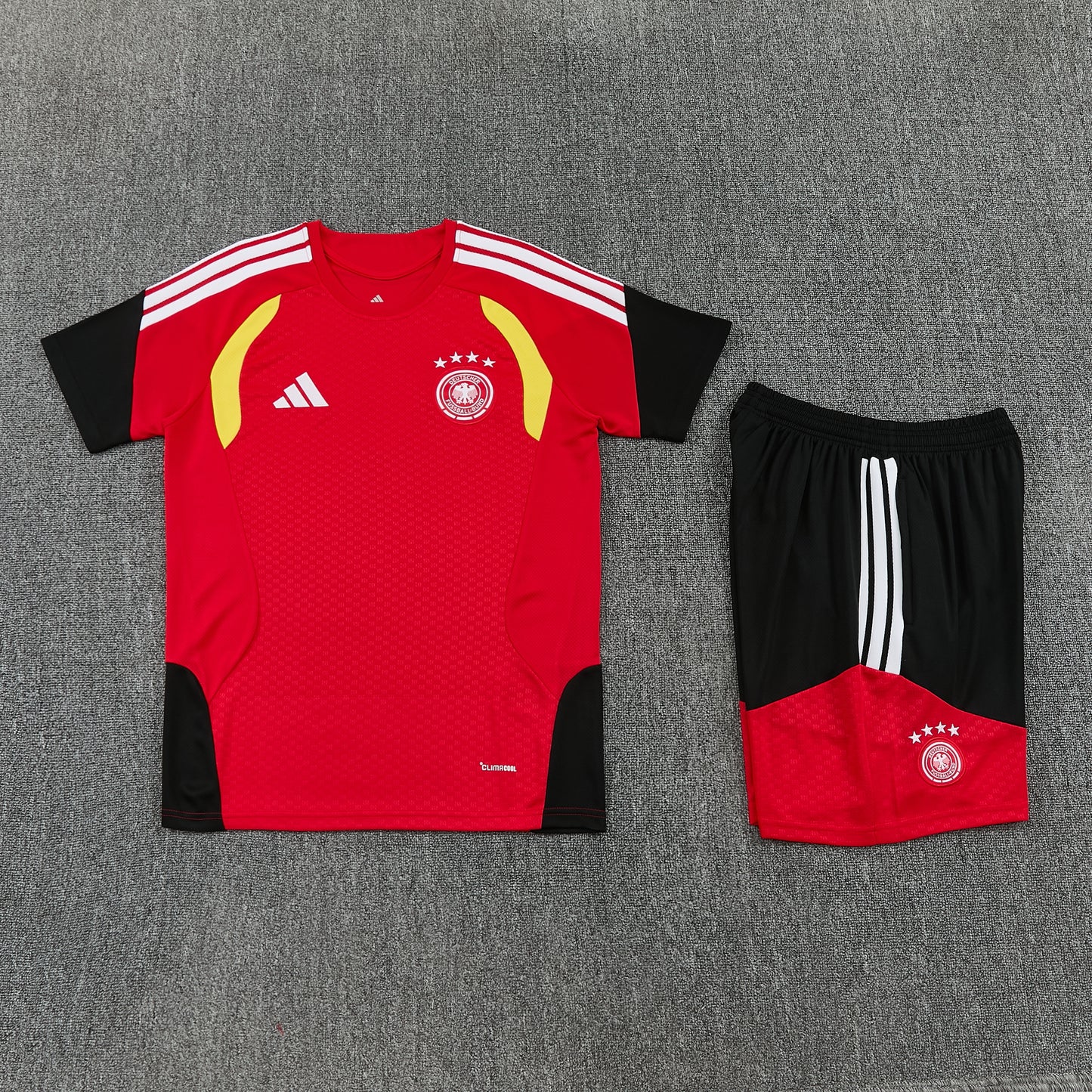 Germany Shorts Set-Red and Black