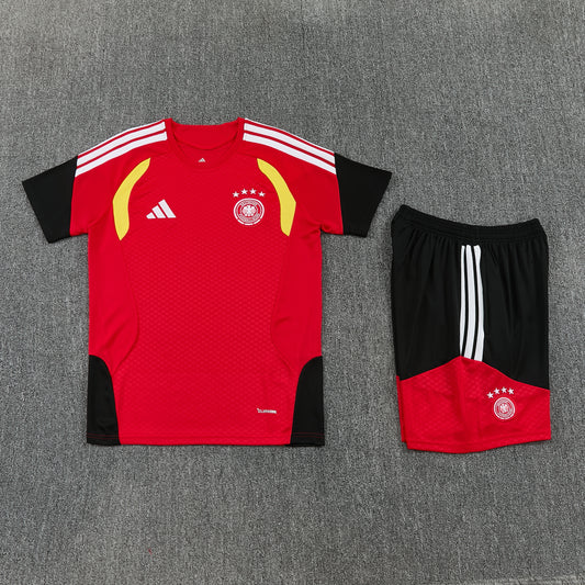 Germany Shorts Set-Red and Black