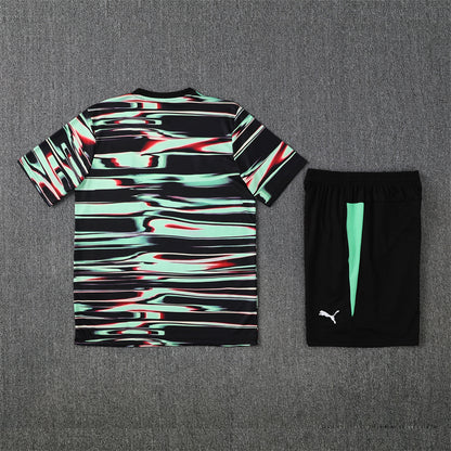 Portugal Shorts Set-Green and Black