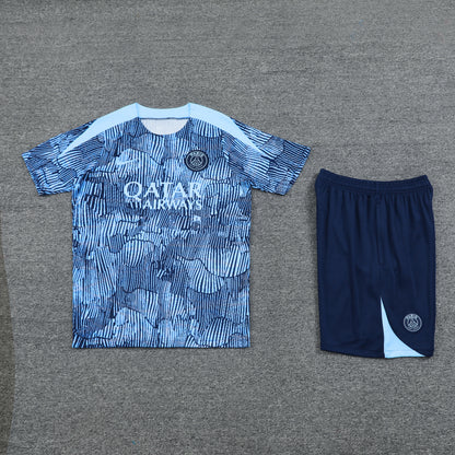 PSG Shorts Set-Blue and Navy Blue