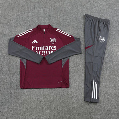 Arsenal Tracksuit-Maroon and Grey