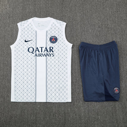 PSG Vest Set-White and Dark Grey