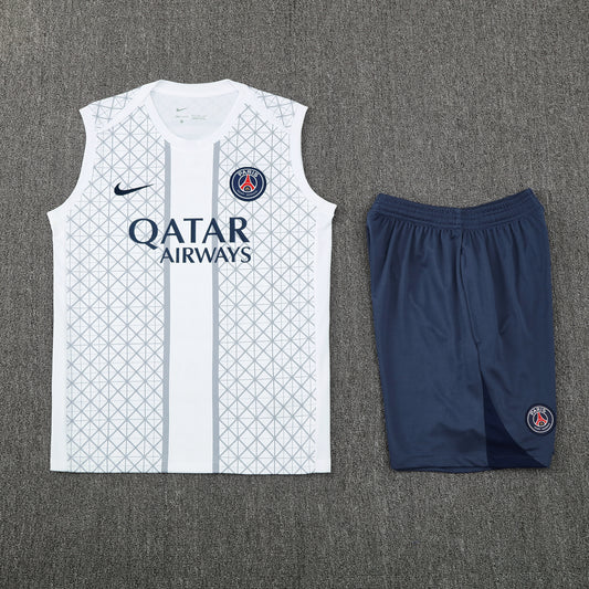 PSG Vest Set-White and Dark Grey
