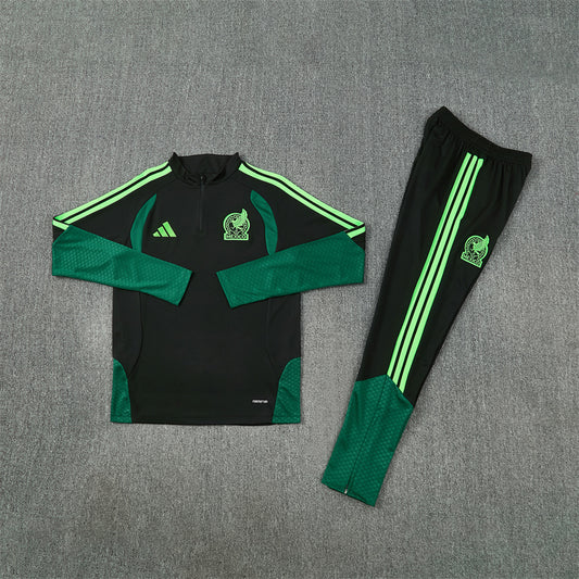 Mexico Tracksuit-Black and Dark Green