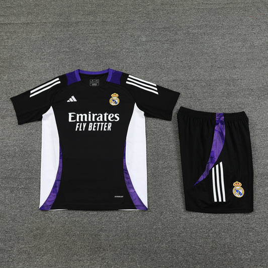 Real Madrid Shorts Set-Black and White