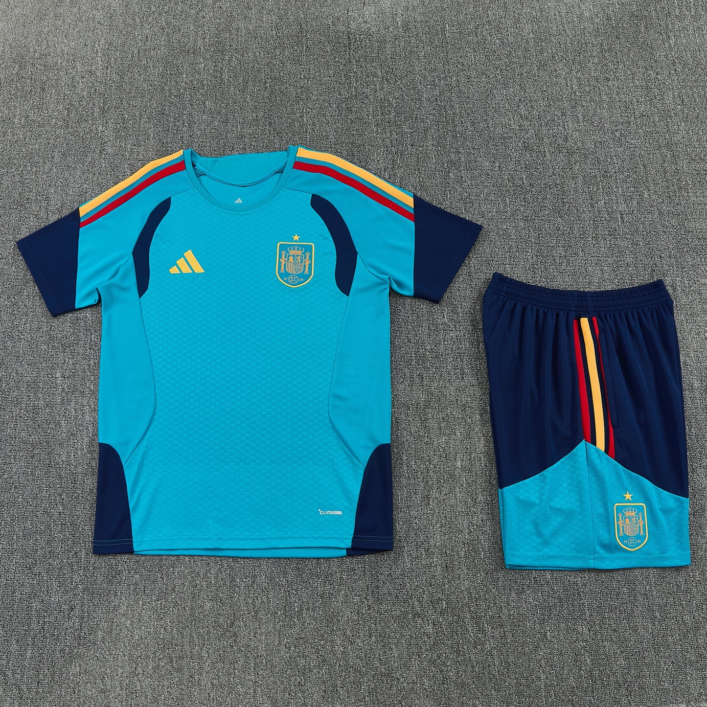 Spain Shorts Set-Blue and Navy Blue