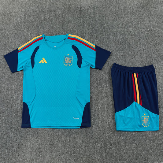 Spain Shorts Set-Blue and Navy Blue