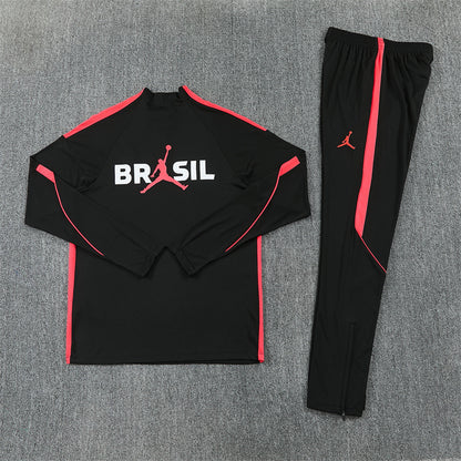 Brazil Tracksuit-Black and Red