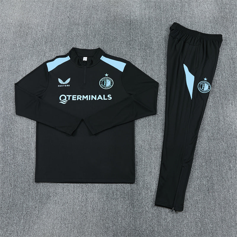 Castore Feyenoord Tracksuit-Black and Blue