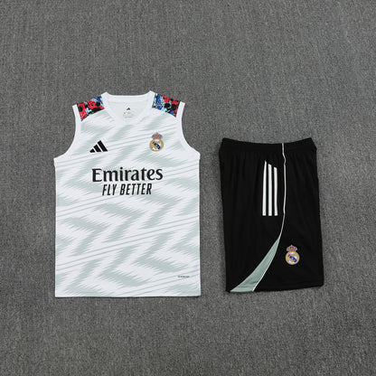 Real Madrid Vest Set-White and Black