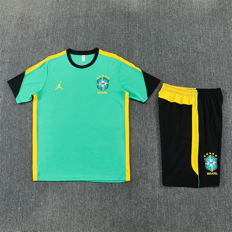Brazil Shorts Set-Green and Black