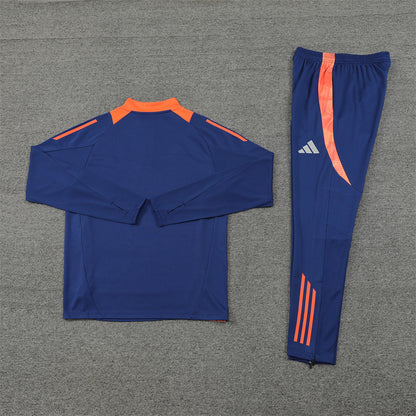 Manchester United Tracksuit-Navy Blue and Orange