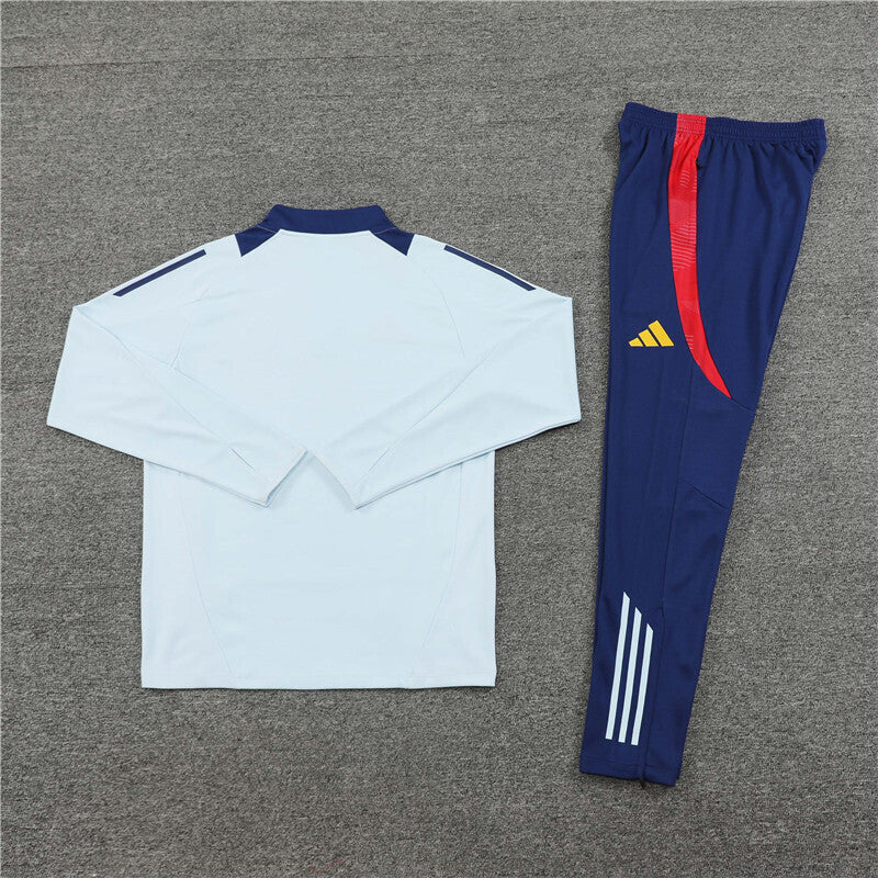 Spain Tracksuit-White and Navy Blue