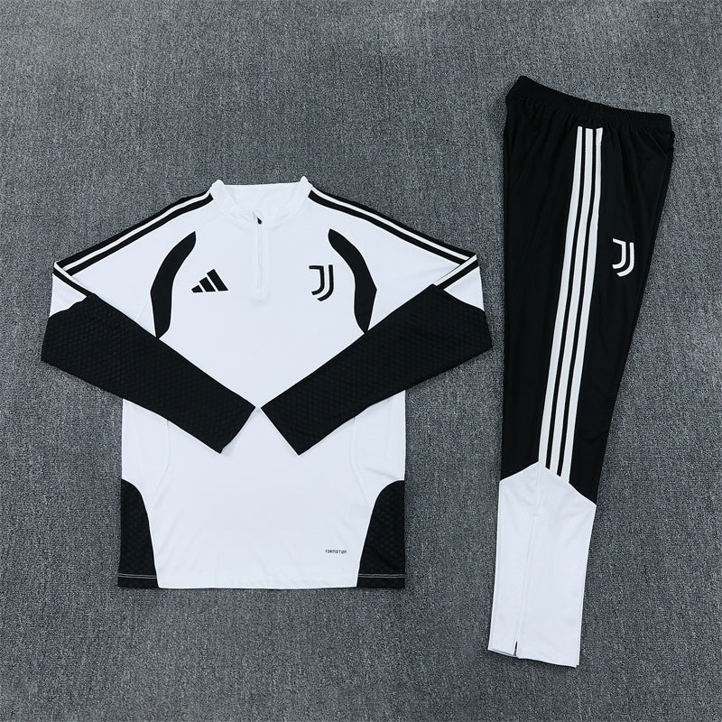 Juventus Tracksuit-White and Black