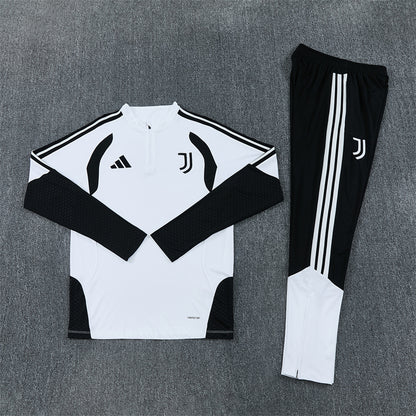 Juventus Tracksuit-White and Black