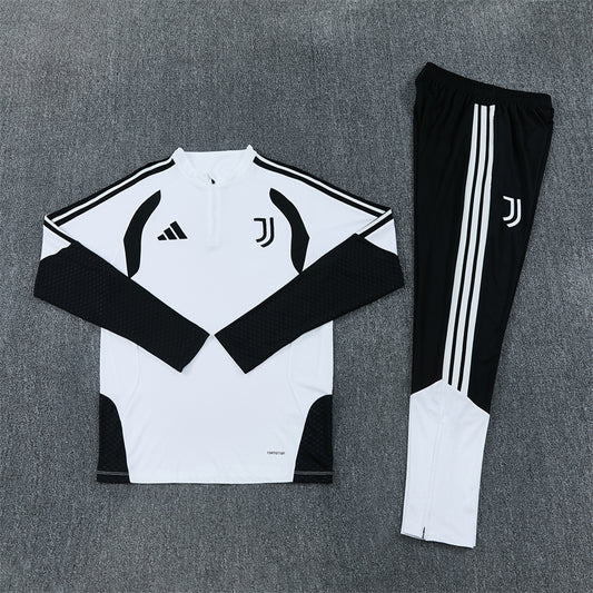 Juventus Tracksuit-White and Black