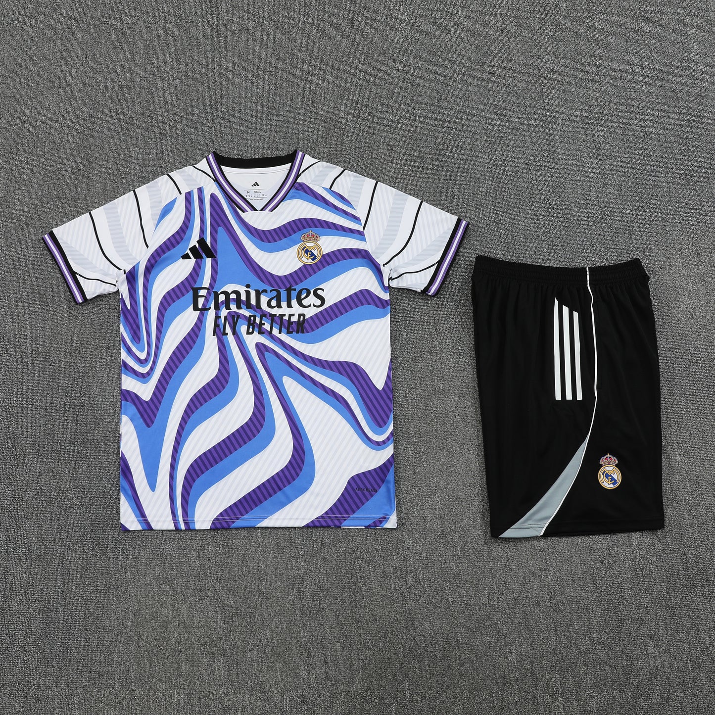 Real Madrid Shorts Set-White, Blue and Black