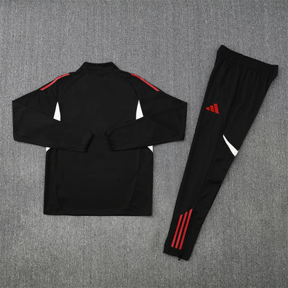 Liverpool Tracksuit-Black and Red