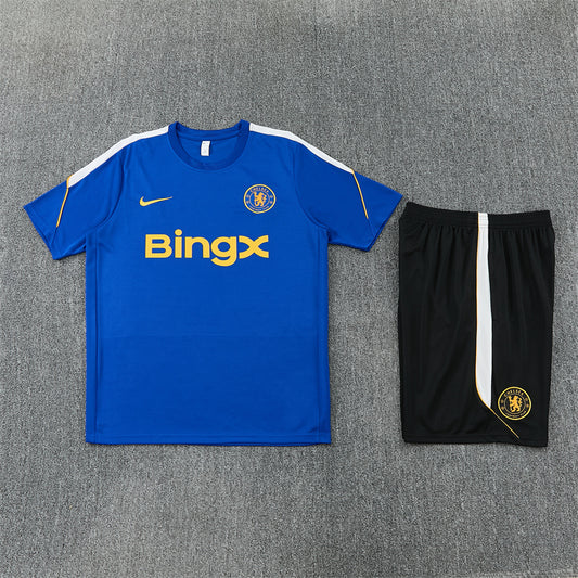 Chelsea Shorts Set-Dark Blue and Black