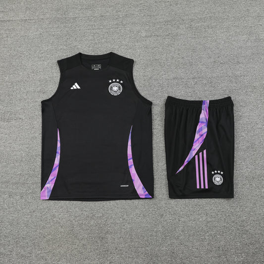 Germany Vest Set-Black and Purple