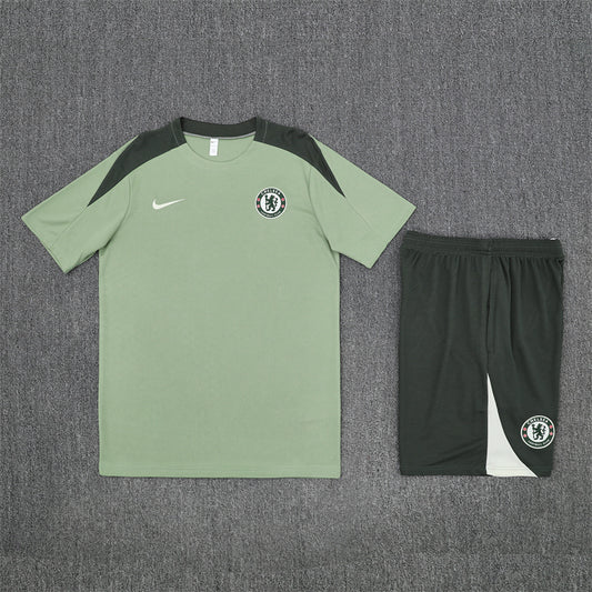 Chelsea Shorts Set-Green and Dark Green