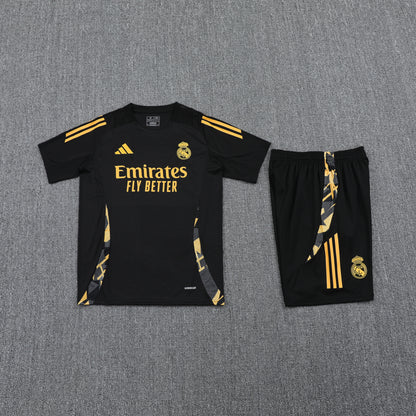 Real Madrid Shorts Set-Black and Golden