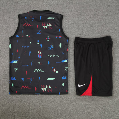 Portugal Vest Set-Black