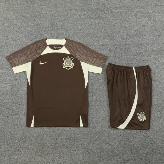 Corinthians Shorts Set-Brown