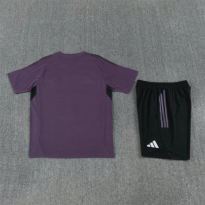 Real Madrid Shorts Set-Dark Violet and Black