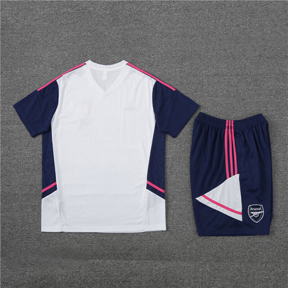 Arsenal Shorts Set-White and Navy Blue