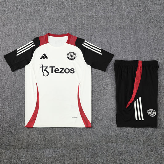 Manchester United Shorts Set-White and Black