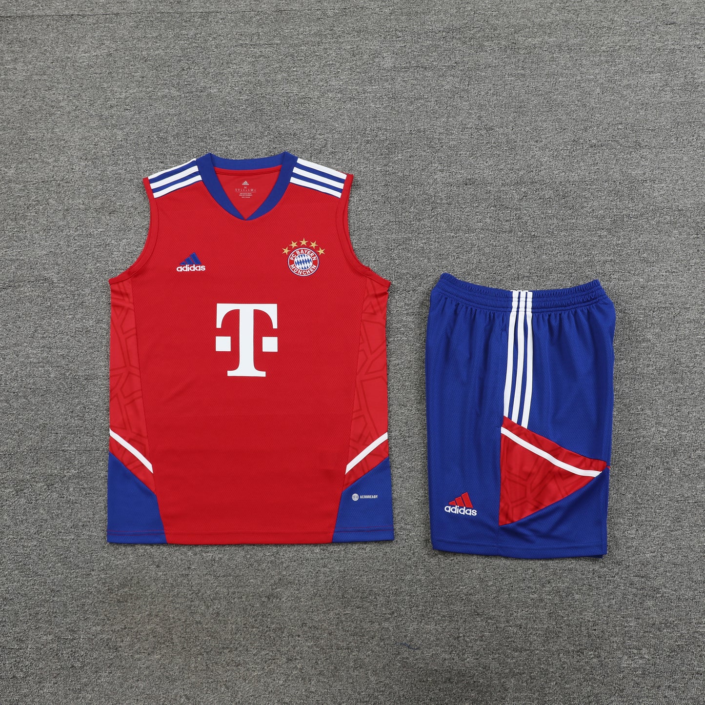FC Bayern Munich Vest Set-Red and Dark Blue