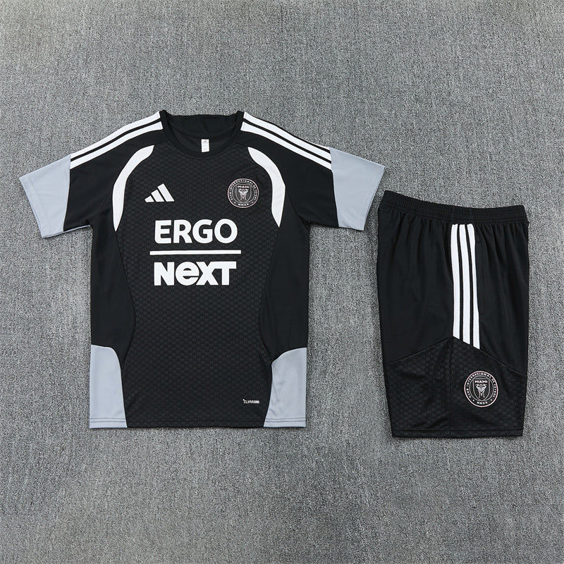 Inter Miami Shorts Set-Black and Grey
