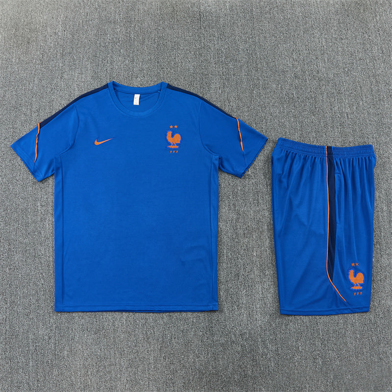 France Shorts Set-Dark Blue