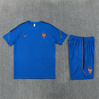 France Shorts Set-Dark Blue