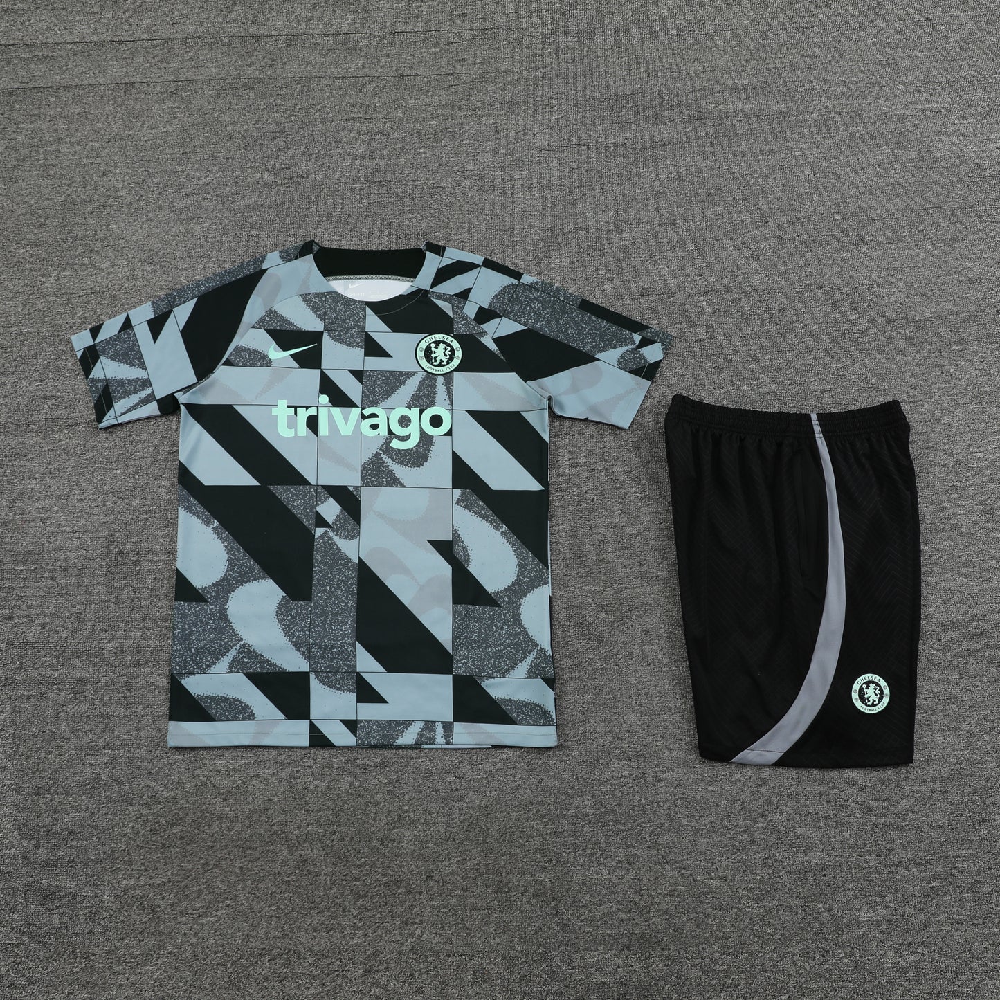 Chelsea Shorts Set-Grey and Black