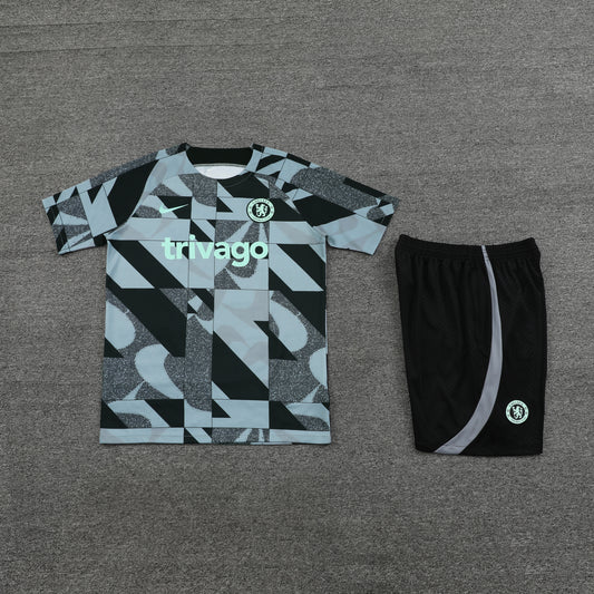 Chelsea Shorts Set-Grey and Black