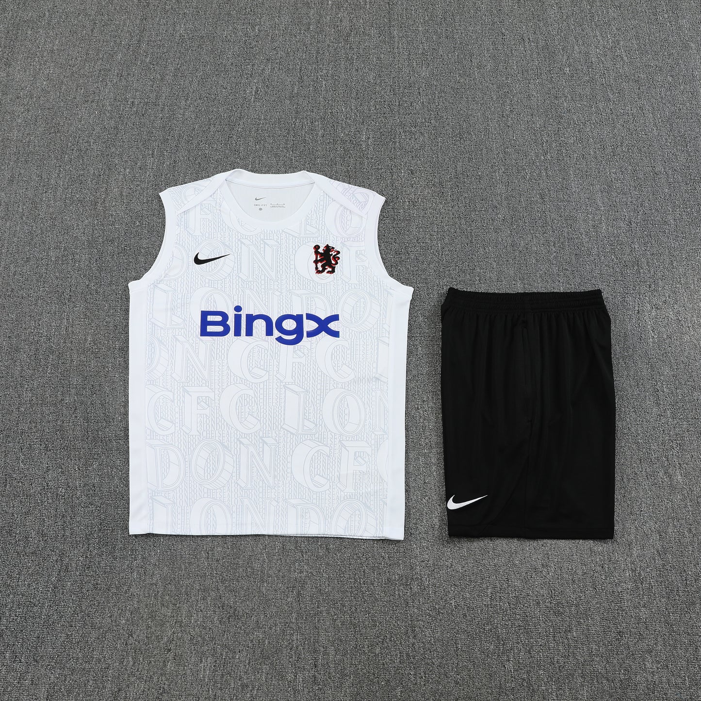 Chelsea Vest Set-White and Black