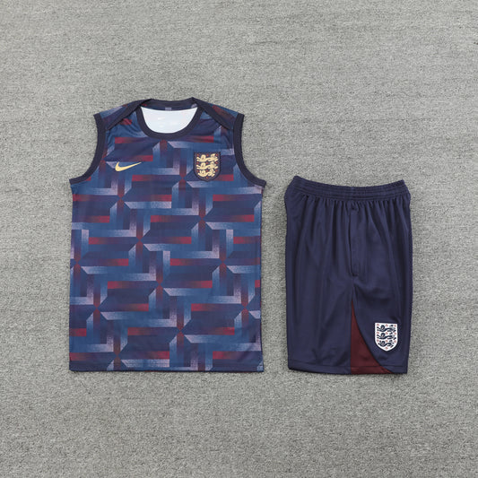 England Vest Set-Navy Blue